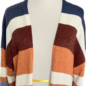 Longline Women’s Striped Cardigan